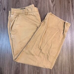 Orvis Trout Bum Khaki Carpenter Pants men's  41 (tag42)Cotton Outdoor Work Wear